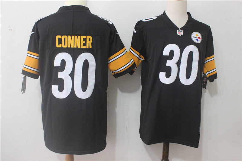 Mens Nike Pittsburgh Steelers #30 James Conner Black Team Color Stitched NFL Vapor Untouchable Limited Jersey