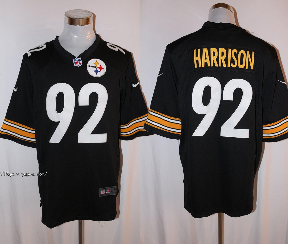 Mens Nike Pittsburgh Steelers #92 James Harrison Black Stitched NFL Limited Jersey