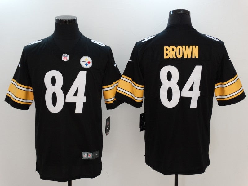 Mens Pittsburgh Steelers #84 Antonio Brown Nike Black Vapor Untouchable Limited Stitched NFL Jersey