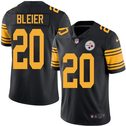 Nike Steelers #20 Rocky Bleier Black Mens Stitched NFL Limited Rush Jersey