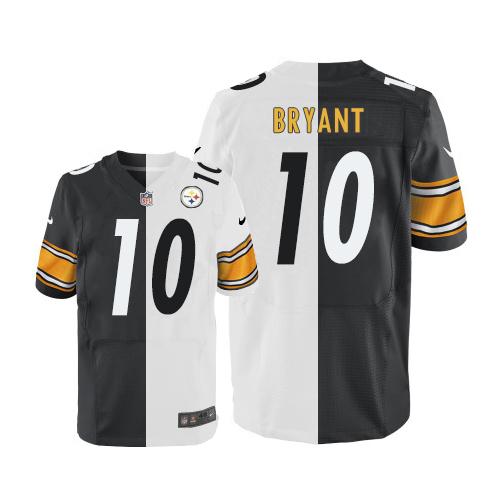 Nike Steelers #10 Martavis Bryant White/Black Mens Stitched NFL Elite Split Jersey