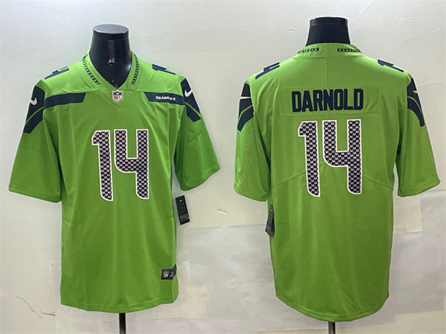 Mens Seattle Seahawks #14 Sam Darnold Green 2025 Vapor Limited Stitched Football Jersey