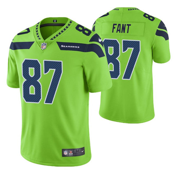 Mens Seattle Seahawks #87 Noah Fant Green Vapor Untouchable Limited Stitched Jersey