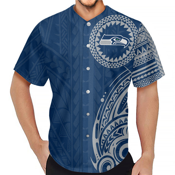 Mens Seattle Seahawks Navy Jersey