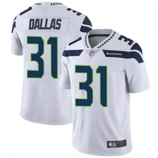 Mens Seattle Seahawks #31 DeeJay Dallas White Vapor Untouchable Limited Stitched Jersey