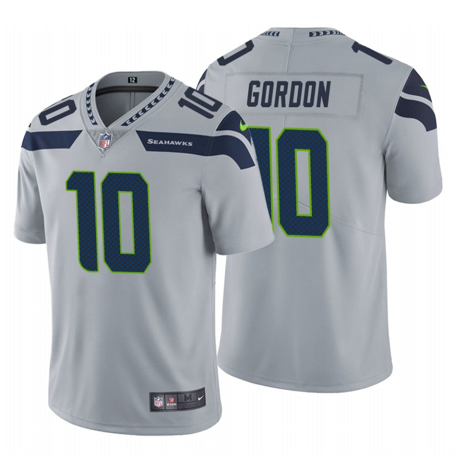 Mens Seattle Seahawks #10 Josh Gordon Grey Vapor Untouchable Limited Stitched Jersey
