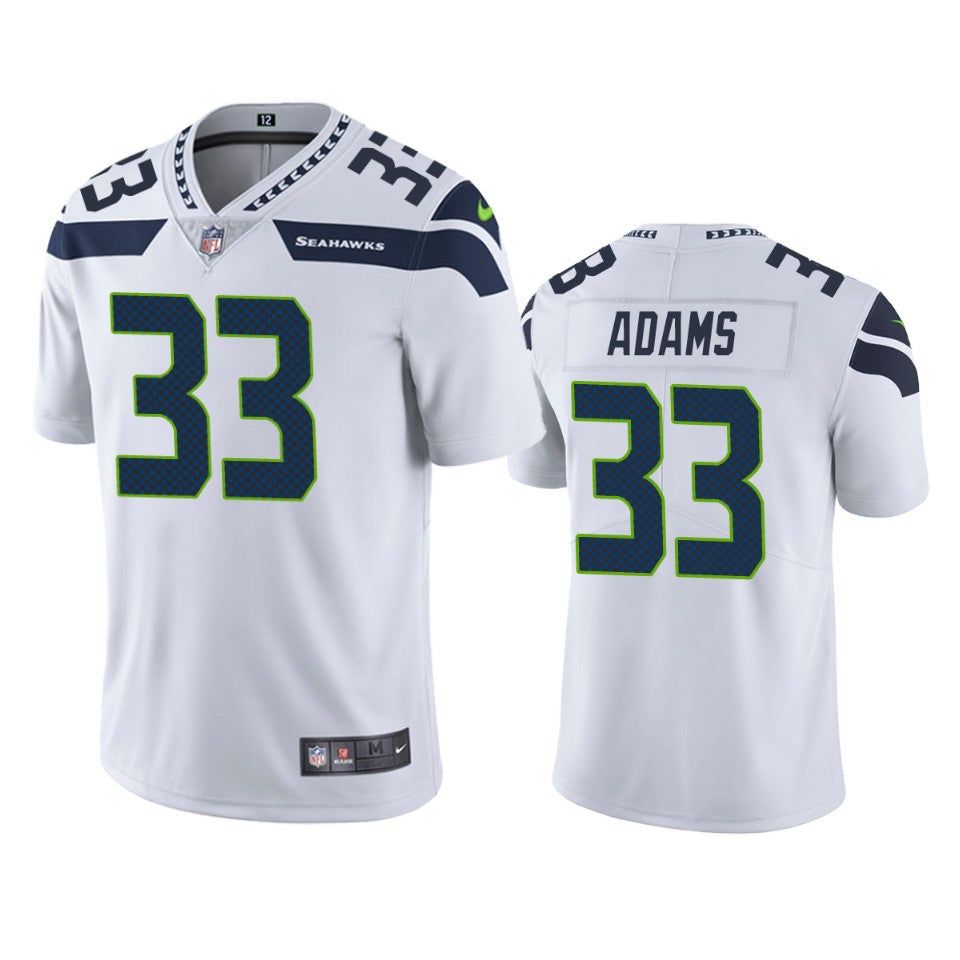Mens Seattle Seahawks #33 Jamal Adams White Vapor Untouchable Limited Stitched Jersey