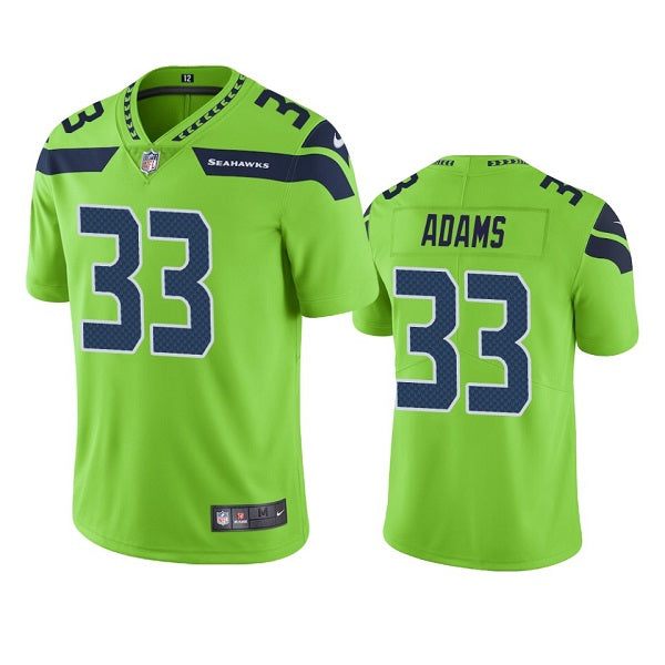 Mens Seattle Seahawks #33 Jamal Adams Green Color Rush Limited Stitched Jersey