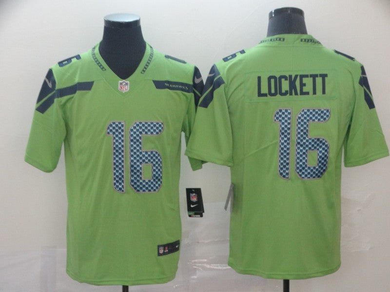 Mens Seattle Seahawks #16 Tyler Lockett Green Vapor Untouchable Limited Stitched NFL Jersey
