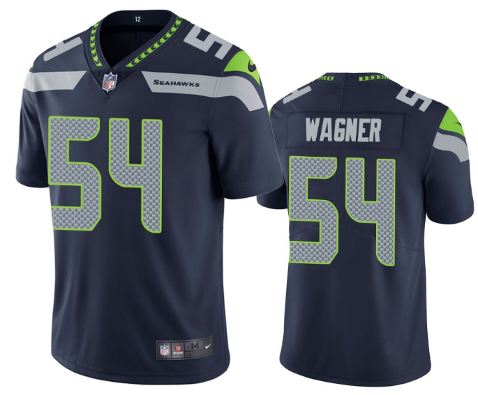 Mens Seattle Seahawks #54 Bobby Wagner Navy Vapor Untouchable Limited Stitched NFL Jersey