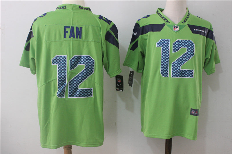 Mens Nike Seattle Seahawks #12 Fan Green Stitched NFL Vapor Untouchable Limited Jersey