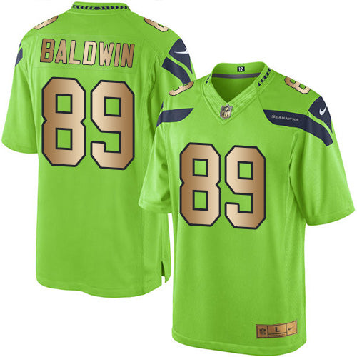 Nike Seahawks #89 Doug Baldwin Green Mens Stitched NFL Limited Gold Rush Jersey