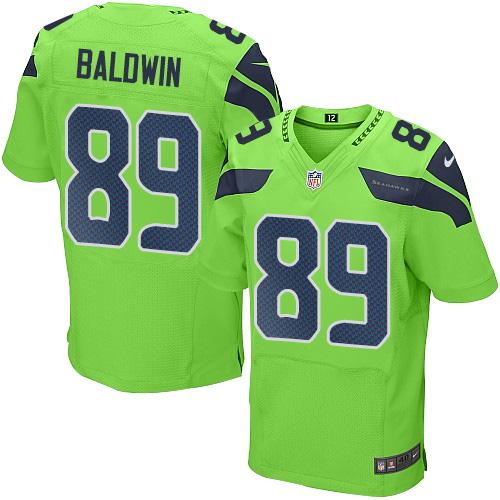 Nike Seahawks #89 Doug Baldwin Green Mens Stitched NFL Elite Rush Jersey