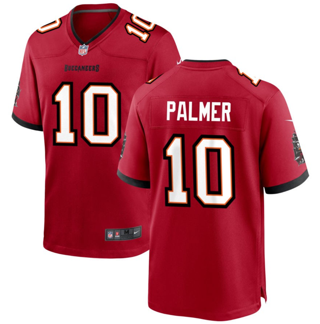 Mens Tampa Bay Buccaneers #10 Trey Palmer Red Stitched Game Jersey
