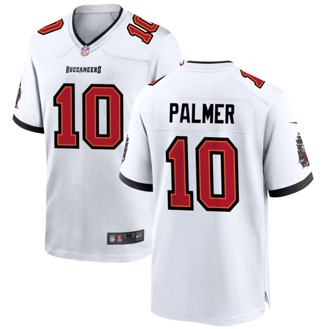 Mens Tampa Bay Buccaneers #10 Trey Palmer White Stitched Game Jersey
