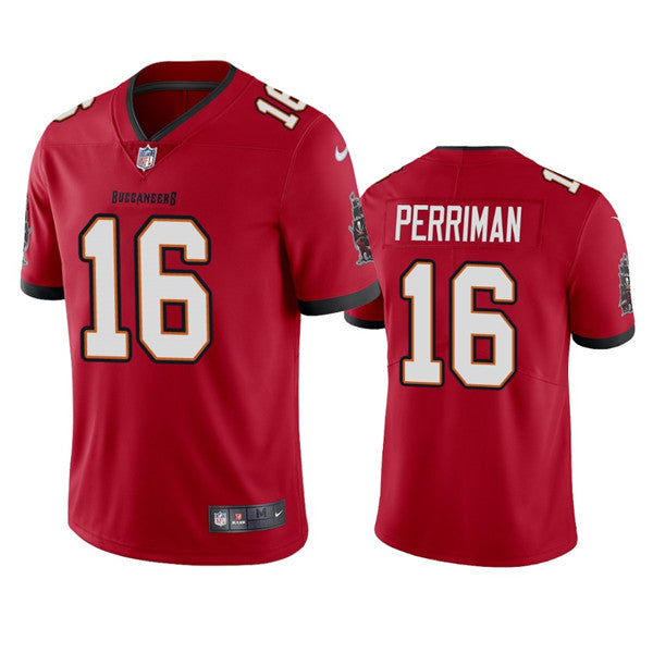 Mens Tampa Bay Buccaneers #16 Breshad Perriman Red Vapor Untouchable Limited Stitched Jersey