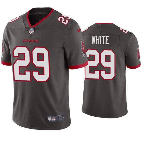 Mens Tampa Bay Buccaneers #29 Rachaad White Grey Vapor Untouchable Limited Stitched Jersey