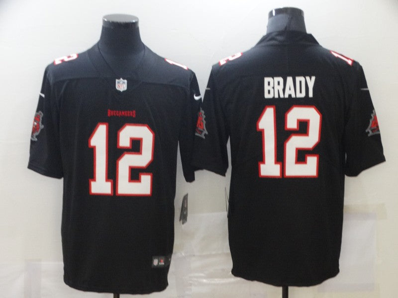 Mens Tampa Bay Buccaneers #12 Tom Brady New Black 2021 Limited Stitched Jersey