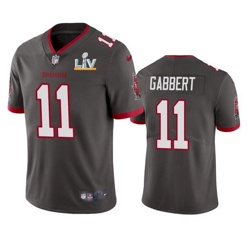 Mens Tampa Bay Buccaneers #11 Blaine Gabbert Grey 2021 Super Bowl LV Limited Stitched Jersey