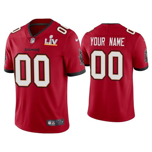 Mens Tampa Bay Buccaneers New Red ACTIVE PLAYER 2021 Super Bowl LV Limited Stitched NFL Jersey