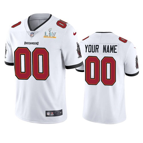 Mens Tampa Bay Buccaneers New White ACTIVE PLAYER 2021 Super Bowl LV Limited Stitched NFL Jersey