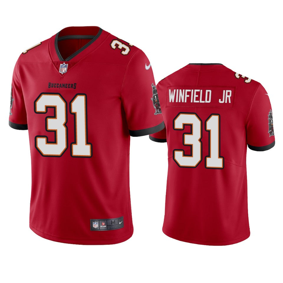Mens Tampa Bay Buccaneers #31 Antoine Winfield Jr New Red Vapor Untouchable Limited Stitched Jersey