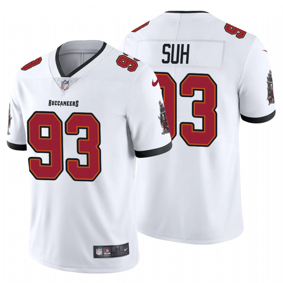 Mens Tampa Bay Buccaneers #93 Ndamukong Suh New White Vapor Untouchable Limited Stitched Jersey