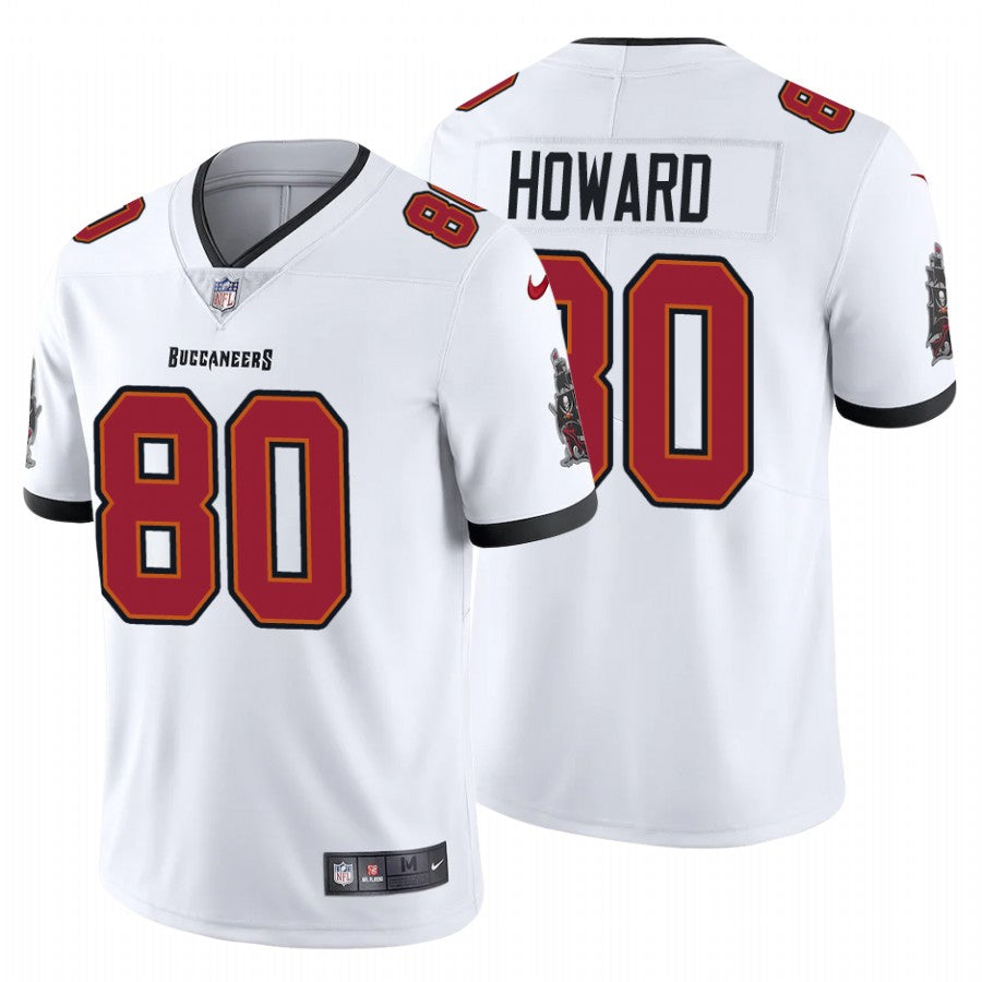Mens Tampa Bay Buccaneers #80 OJ Howard New White Vapor Untouchable Limited Stitched NFL Jersey