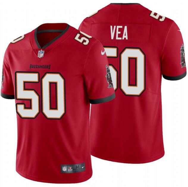 Mens Tampa Bay Buccaneers #50 Vita Vea New Red Vapor Untouchable Limited Stitched NFL Jersey