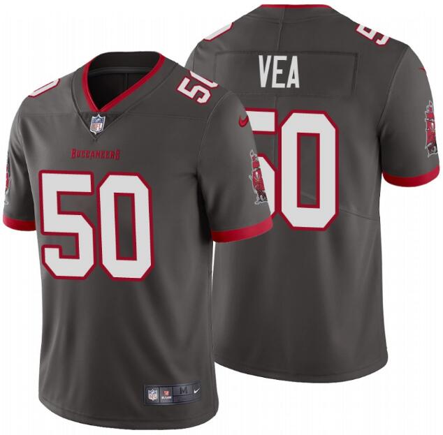 Mens Tampa Bay Buccaneers #50 Vita Vea New Grey Vapor Untouchable Limited Stitched NFL Jersey