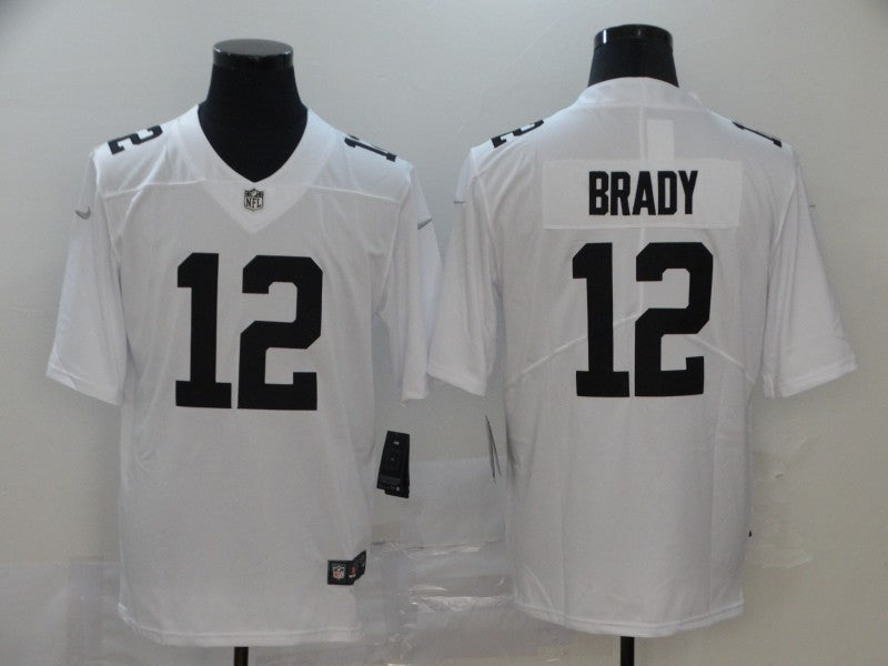 Mens Tampa Bay Buccaneers #12 Tom Brady White Stitched NFL Jersey