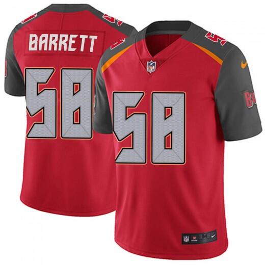 Mens Tampa Bay Buccaneers #58 Shaquil Barrett Red Vapor Untouchable Limited Stitched NFL Jersey