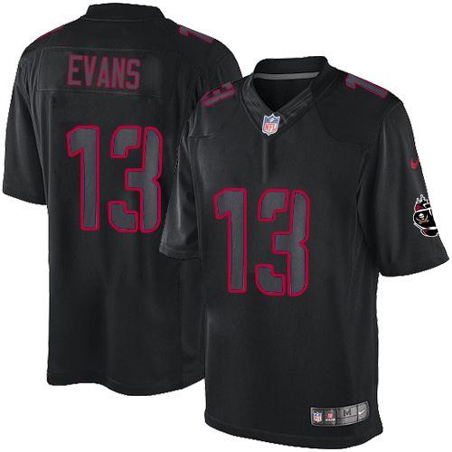 Nike Buccaneers #13 Mike Evans Black Mens Stitched NFL Impact Limited Jersey