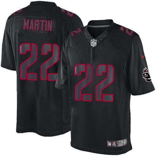 Nike Buccaneers #22 Doug Martin Black Mens Stitched NFL Impact Limited Jersey