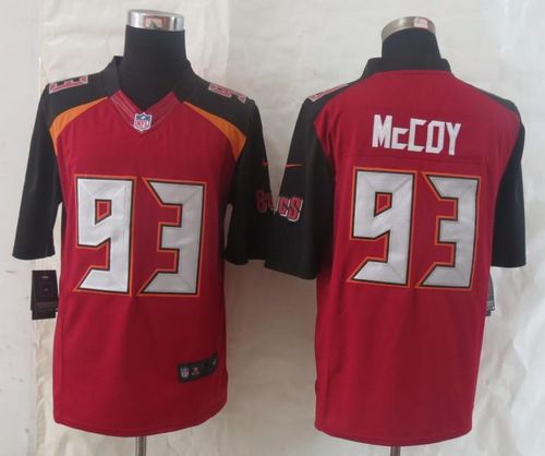 Nike Buccaneers #93 Gerald McCoy Red Team Color Mens Stitched NFL New Limited Jersey