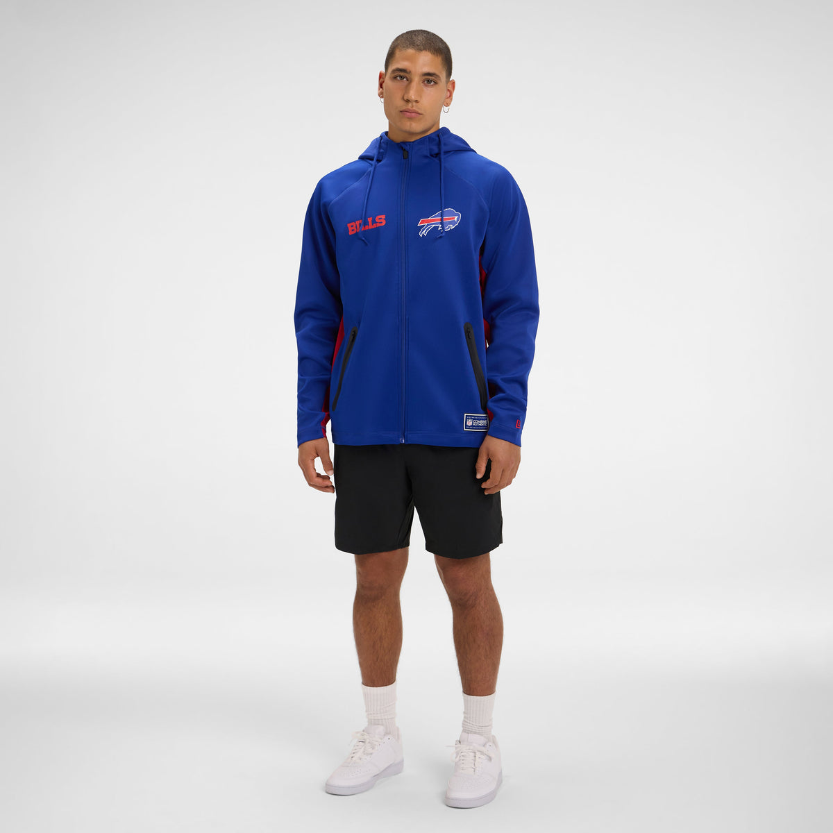 Denver Broncos Combine Black Full-Zip Hoodie