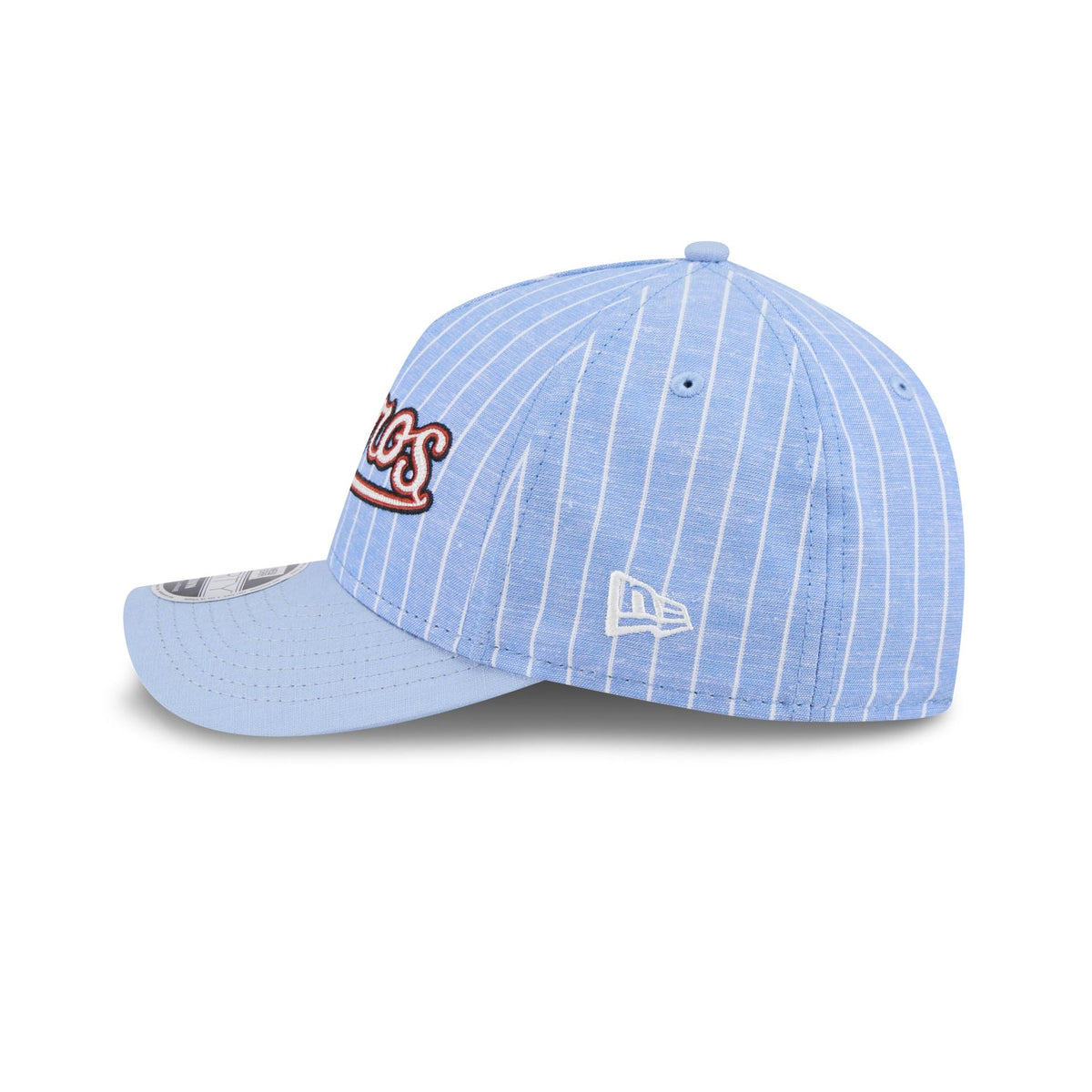 Houston Astros Pinstripe Linen 9FORTY M-Crown A-Frame Snapback Hat
