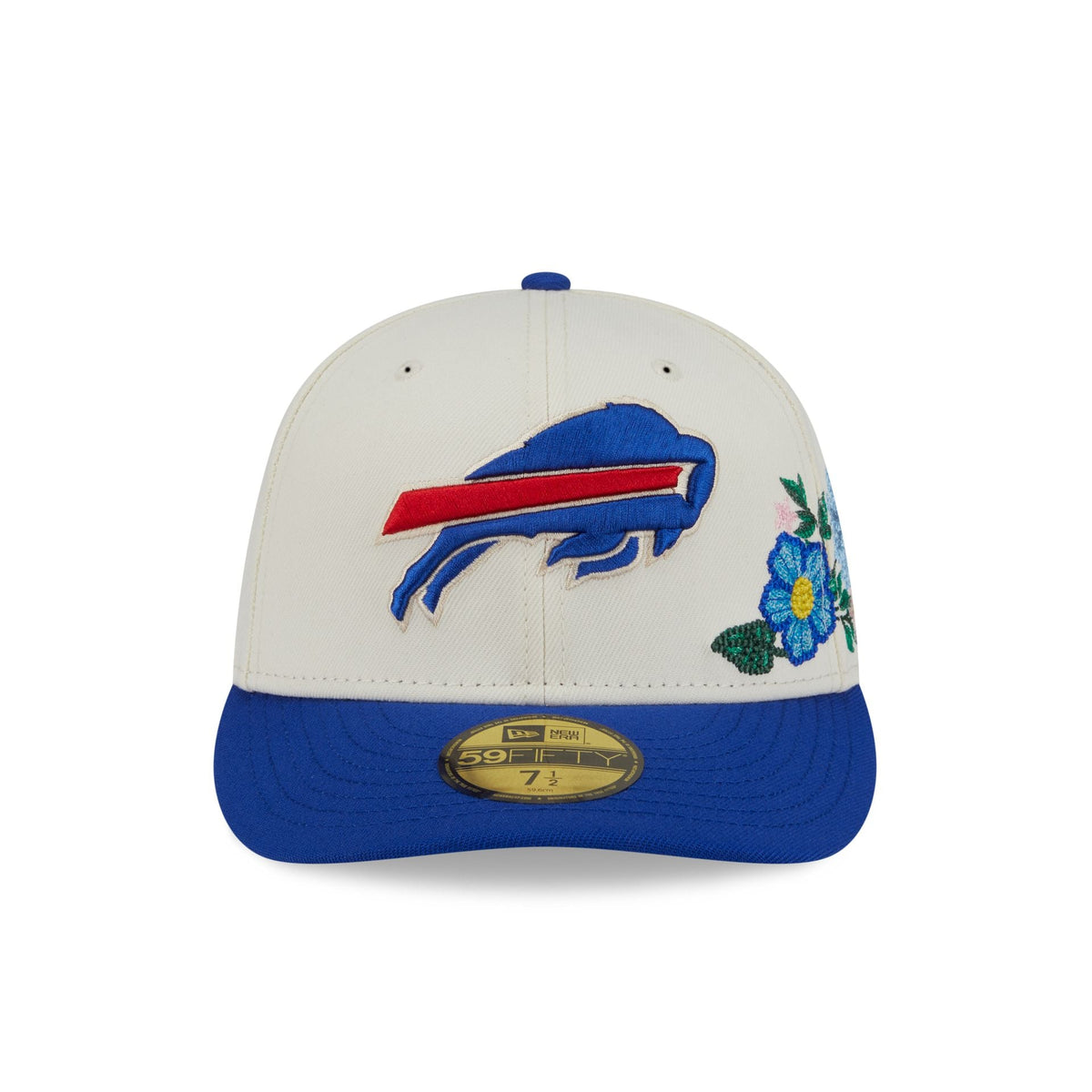 Buffalo Bills Tonal Florals White 59FIFTY Fitted Hat
