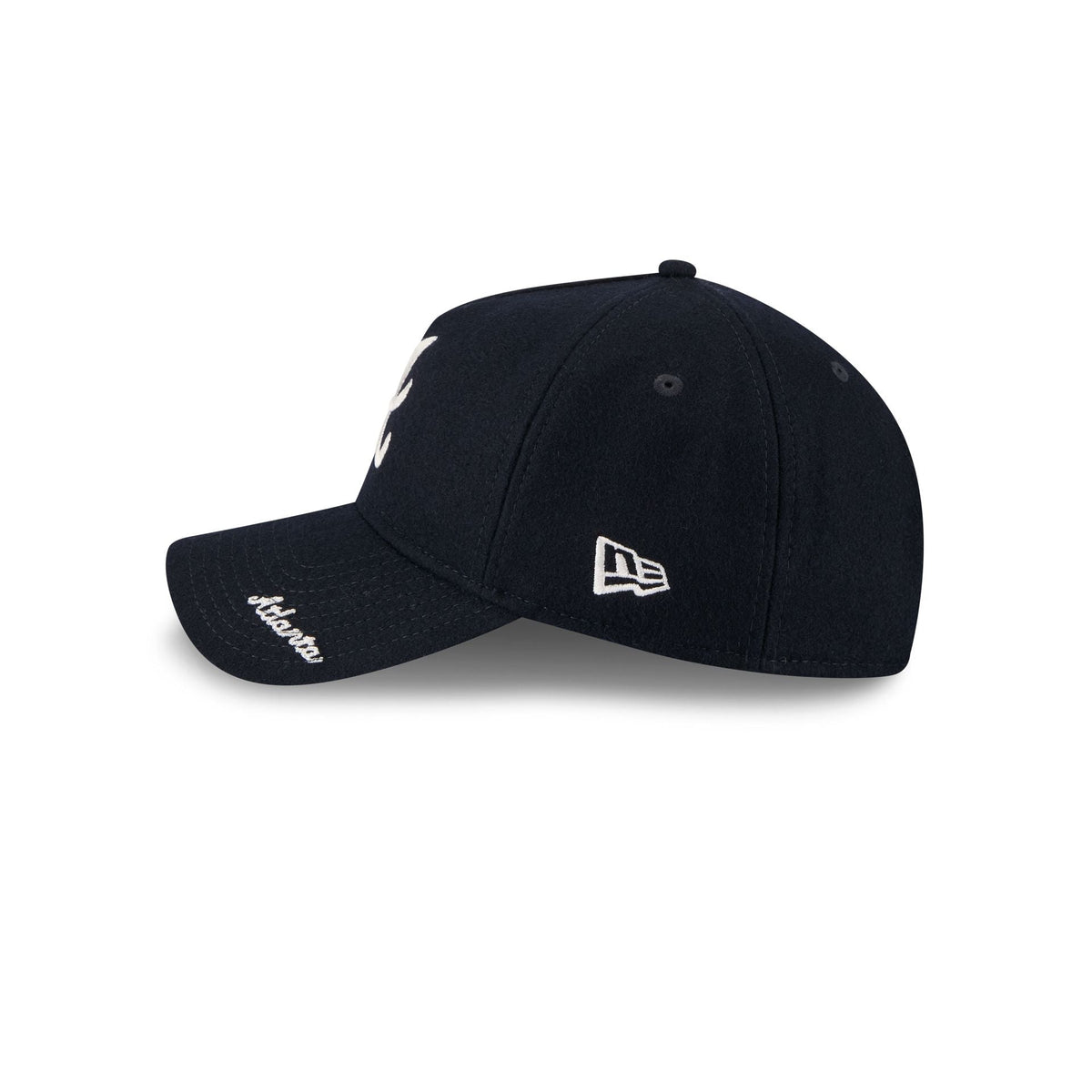 Atlanta Braves Wool Letterman 9TWENTY A-Frame Adjustable Hat Adjustable Hat