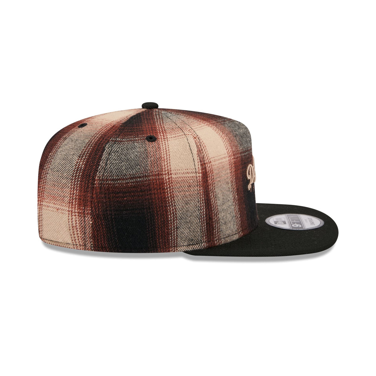 Los Angeles Dodgers Grunge Plaid 9FIFTY A-Frame Adjustable Hat