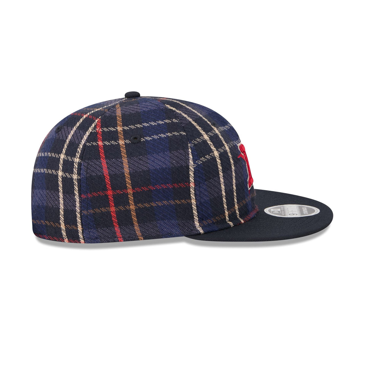 Houston Astros Grunge Plaid Retro Crown 9FIFTY Adjustable Hat