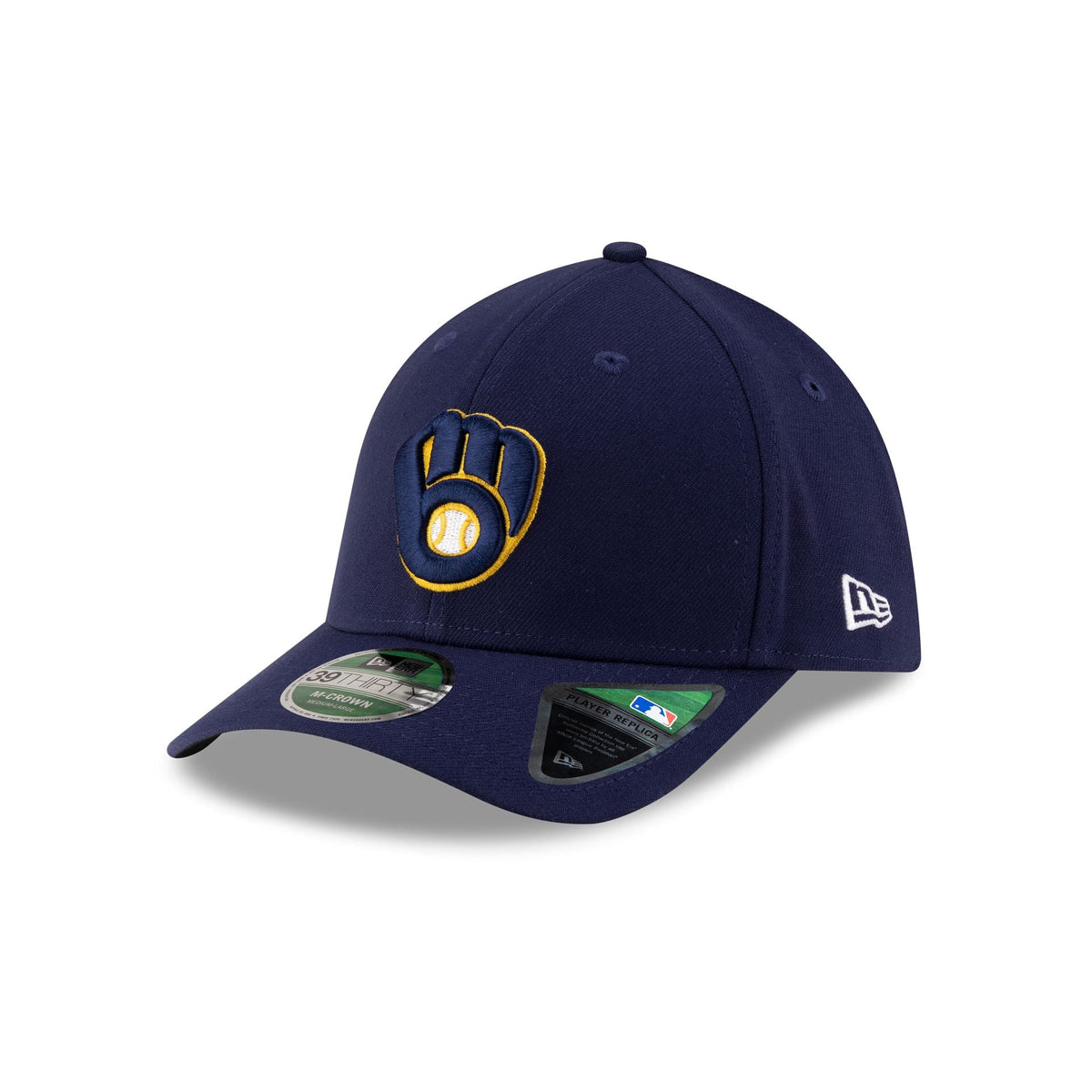 Milwaukee Brewers Player Replica 39THIRTY M-Crown Stretch Fit Hat