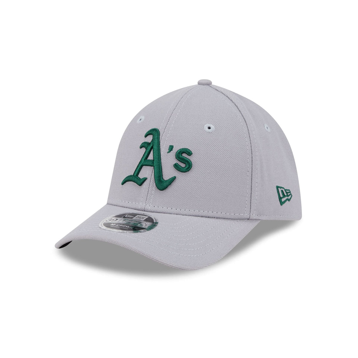 Athletics Gray 39THIRTY M-Crown Stretch Fit Hat