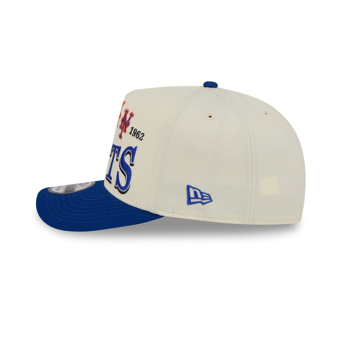 New York Mets Three Hit Chrome White 9FIFTY A-Frame Snapback Hat