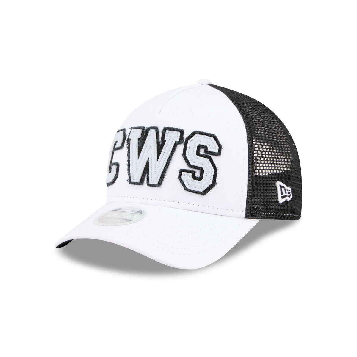 Chicago White Sox Optic White Felt Logo Women's 9FORTY M-Crown A-Frame Trucker Hat