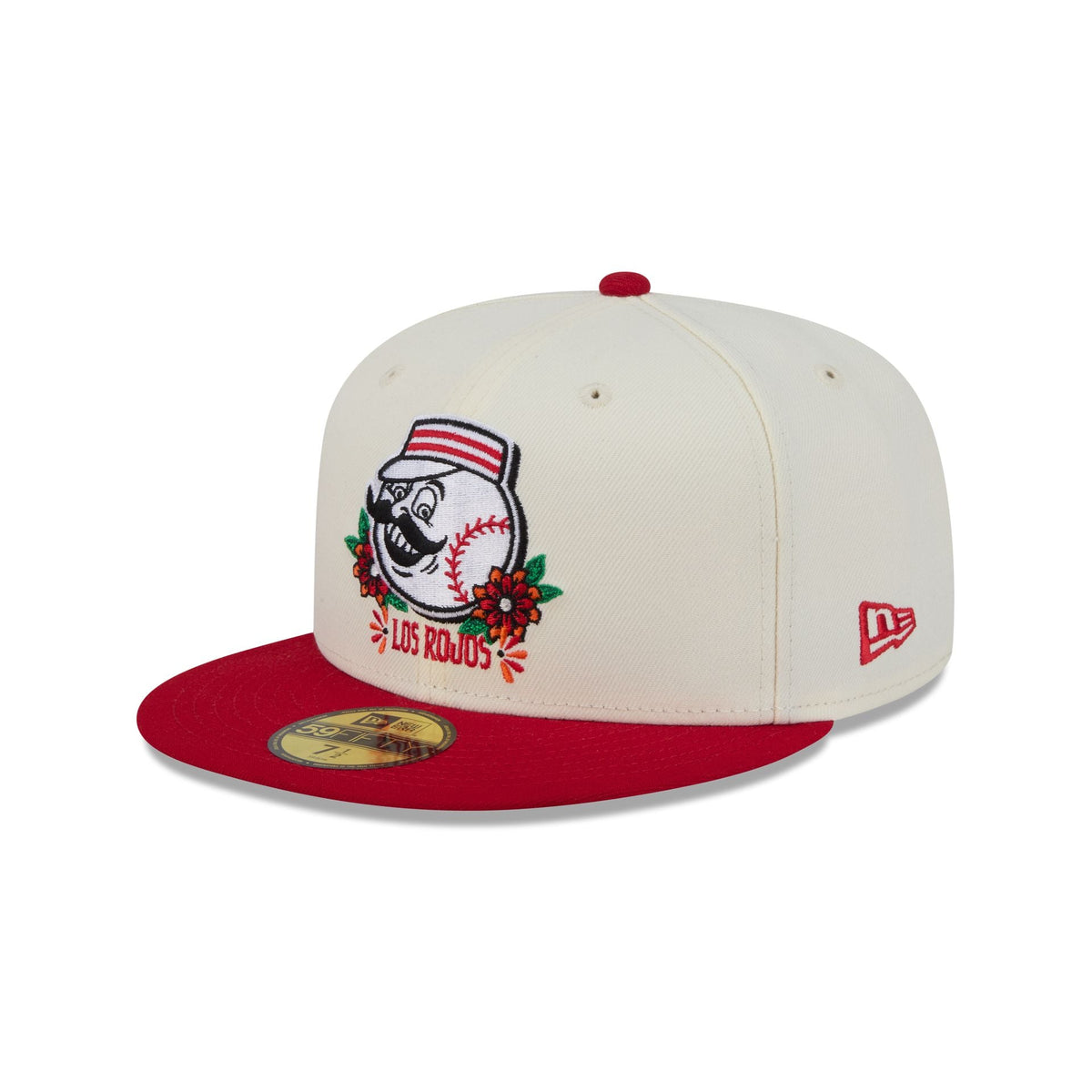 Cincinnati Reds Day of the Dead Sugar Skull Mascot 59FIFTY Fitted Hat