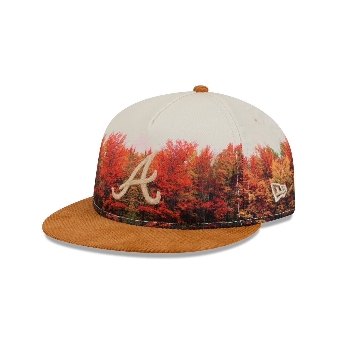Atlanta Braves Fall Forest Retro Crown 9FIFTY Adjustable Hat