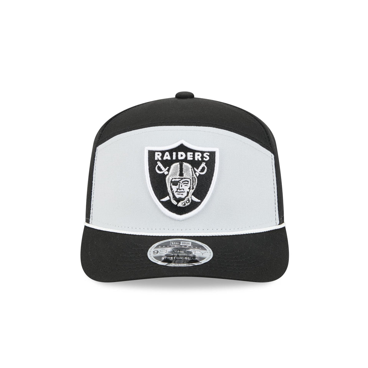Las Vegas Raiders Split Panel 9SEVENTY Stretch-Snap Hat