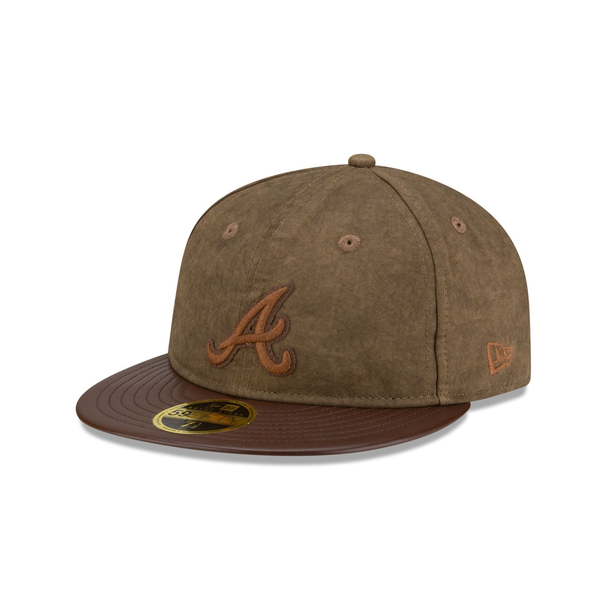 Atlanta Braves Utility Linen Retro Crown 59FIFTY Fitted Hat