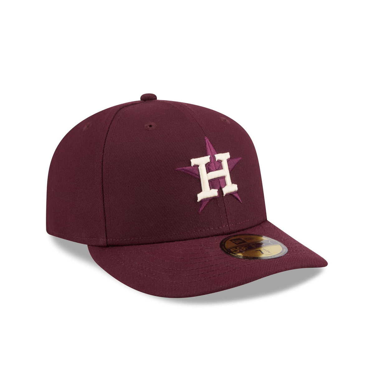 Houston Astros Maroon Pre-Curve 59FIFTY Fitted Hat
